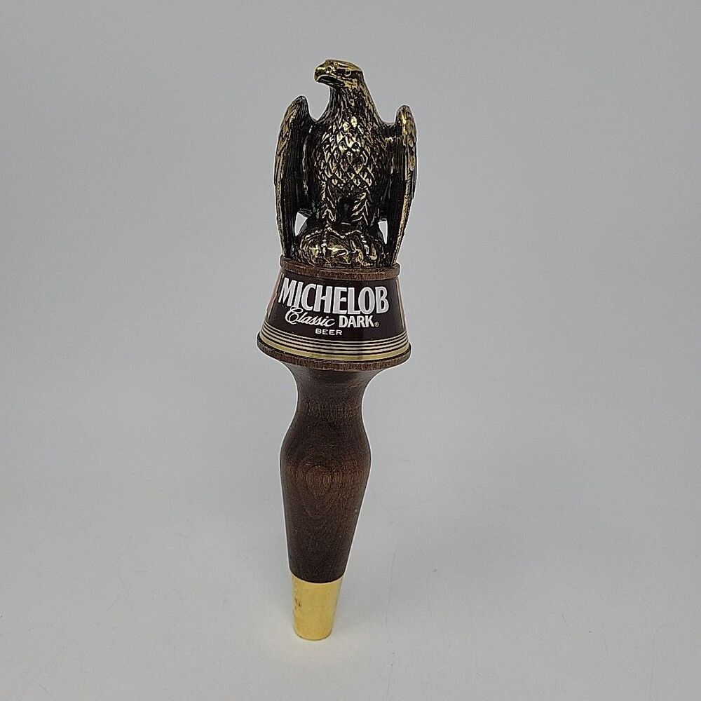 Vintage Wooden Anheuser Busch Michelob Eagle Top Beer Tap Handle 9"